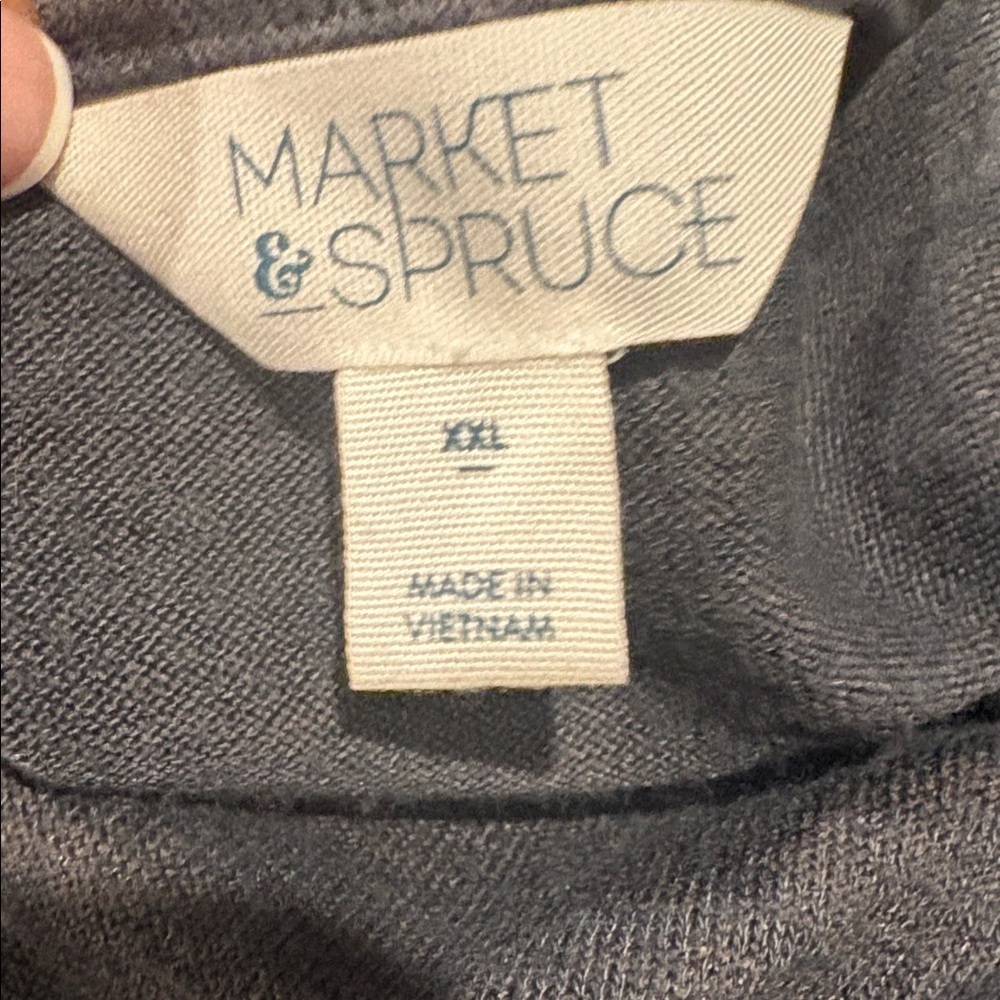 Market & Spruce - Liraven V Neck Dolman Knit Top, Sweater, Size XXL. Grey NWOT - Picture 9 of 12